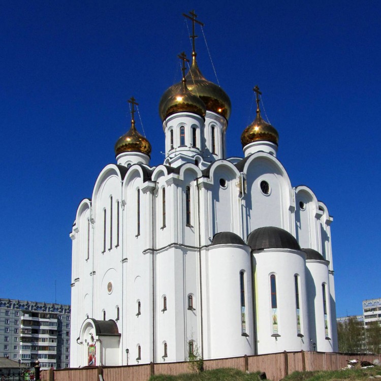Кафедральный собор Стефана Пермского, Сыктывкар (Сыктывкар, город, Республика Коми). фасады, вид с юго-востока