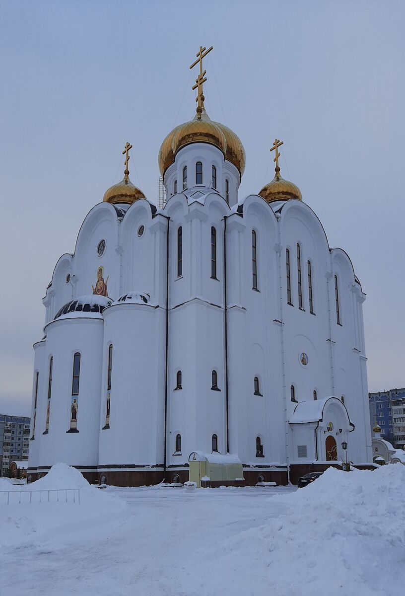 Кафедральный собор Стефана Пермского, Сыктывкар (Сыктывкар, город, Республика Коми). фасады, Вид с юго-востока