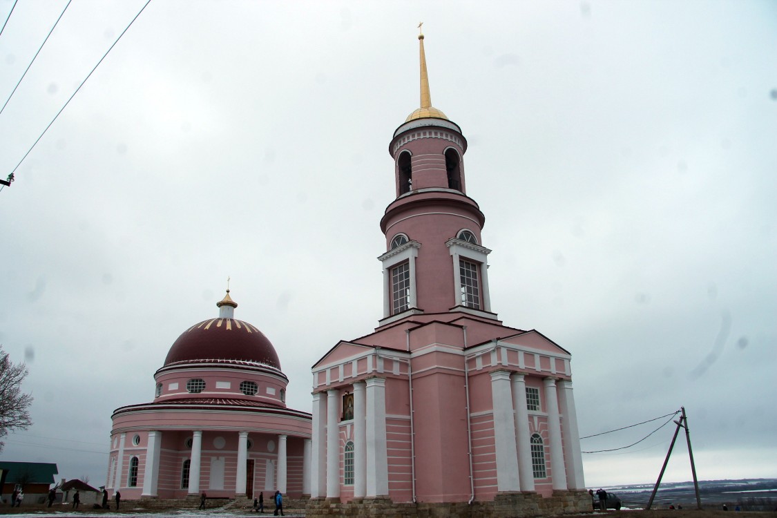 Храмовый комплекс. Церкви Митрофана Воронежского и Автонома, Кашары (Задонский район, Липецкая область). фасады