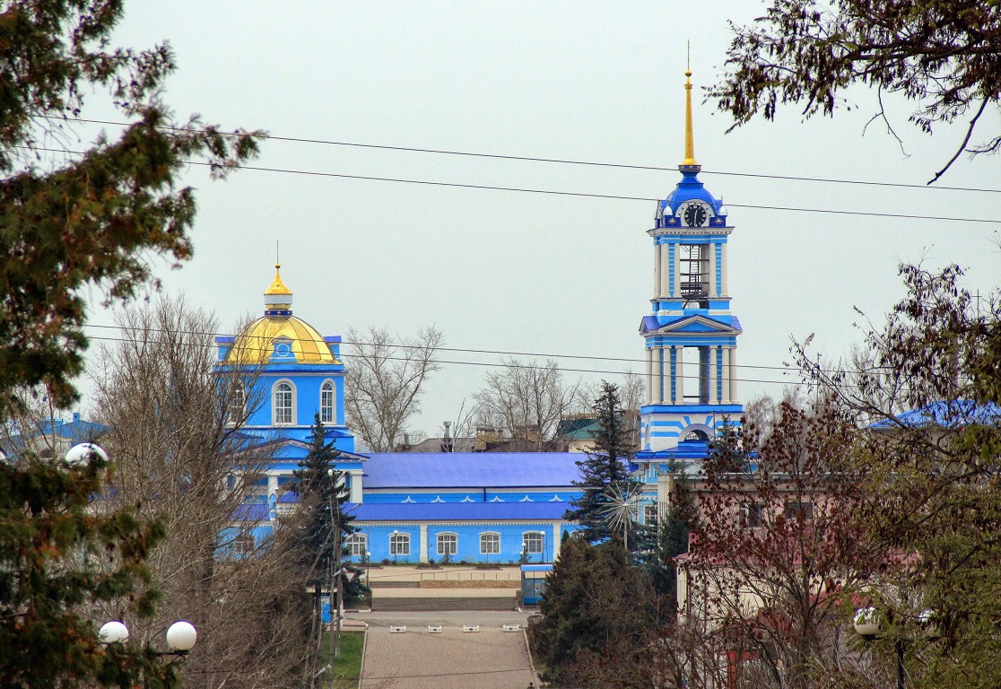 Собор Успения Пресвятой Богородицы, Задонск (Задонский район, Липецкая область). общий вид в ландшафте