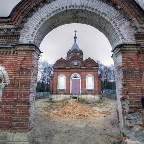 Тюнино. Церковь Казанской иконы Божией Матери (на кладбище). фасады