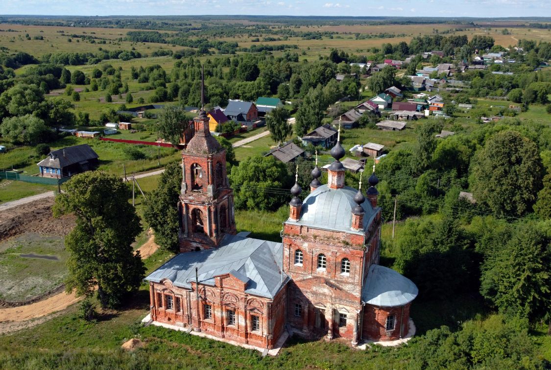 Церковь Рождества Христова, Новосёлка (Александровский район, Владимирская область). общий вид в ландшафте