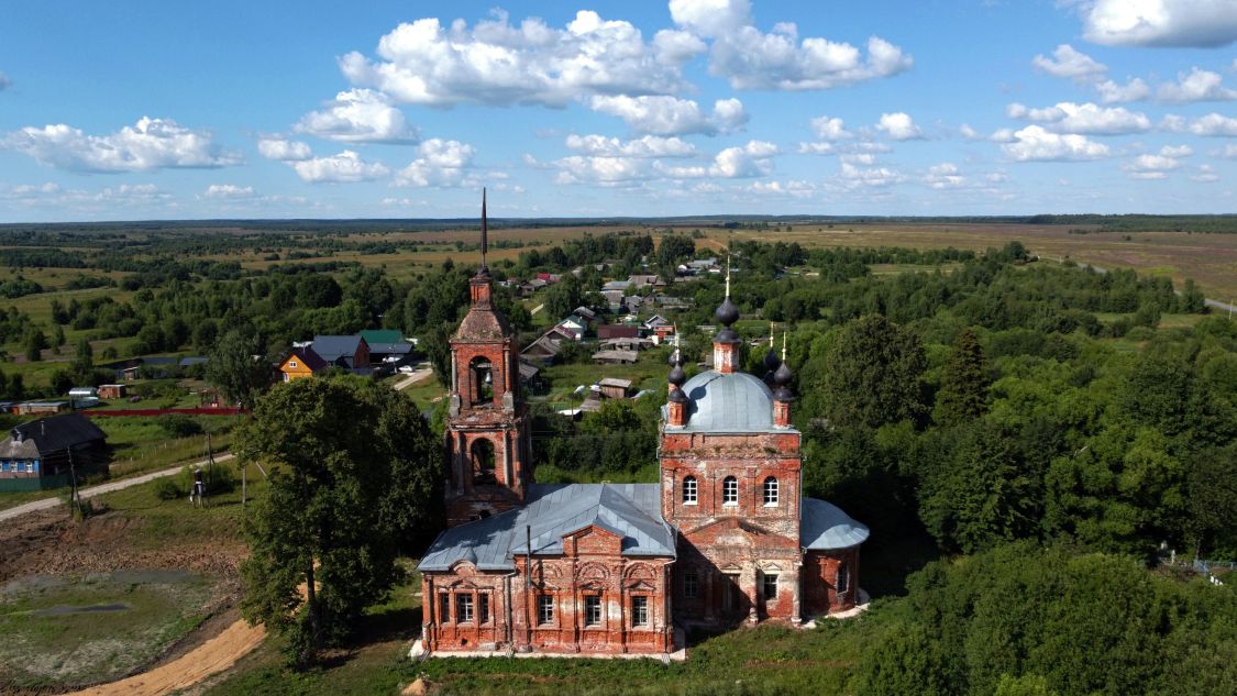 Церковь Рождества Христова, Новосёлка (Александровский район, Владимирская область). общий вид в ландшафте