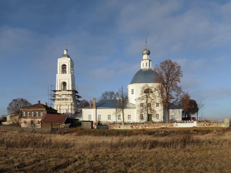 Устье. Церковь Николая Чудотворца. фасады, вид с юга