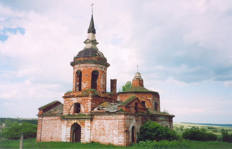 Церковь Казанской иконы Божией Матери, Першино (Алексинский район и пос. Новогуровский, Тульская область). документальные фотографии
