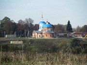 Церковь Казанской иконы Божией Матери, вид с востока, с левого берега Упы<br>, Першино, Алексин, город, Тульская область
