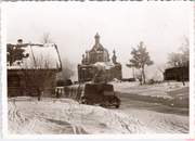 Церковь Иоанна Богослова, Редкий ракурс со стороны абсиды. Фото 1942 г. с аукциона e-bay.de, Велебицы, Солецкий район, Новгородская область