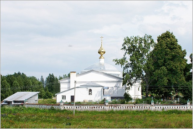 Никольский женский монастырь. Церковь Покрова Пресвятой Богородицы, Санино (Суздальский район, Владимирская область). фасады, Западный фасад
