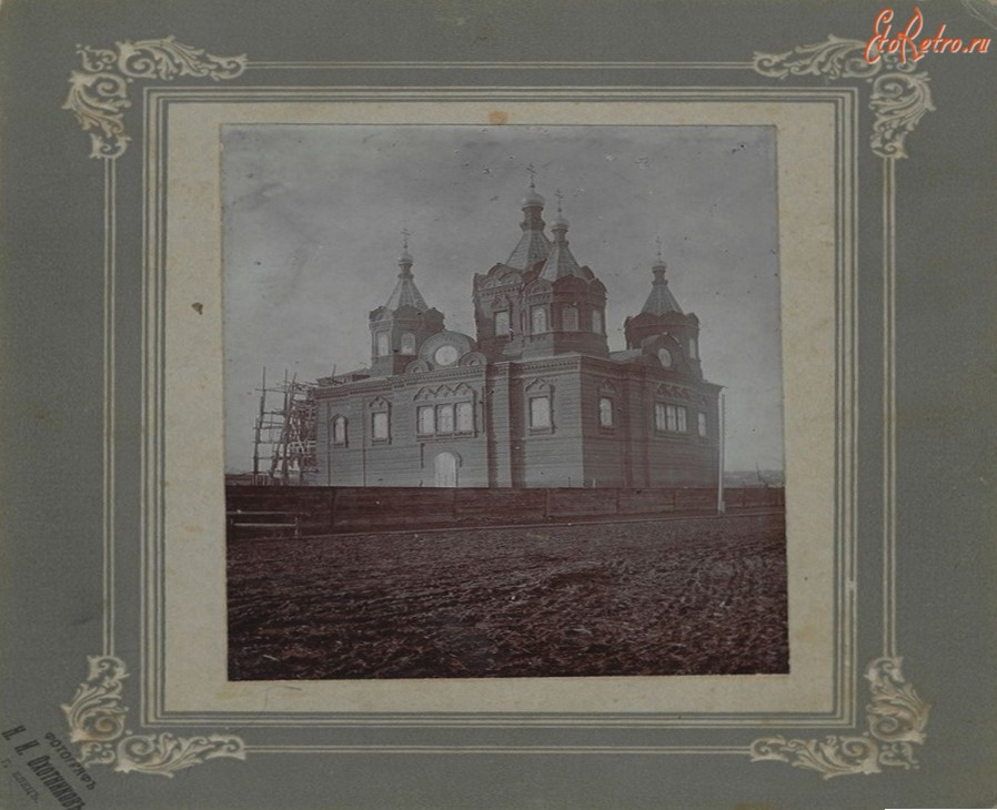г. Елец. Храм Иконы Божией Матери в Ельце Автор Охотников Н. И. Елец. 1900-1910 г., архивная фотография. Церковь Елецкой иконы Божией Матери, Елец (Елецкий район и г. Елец, Липецкая область)