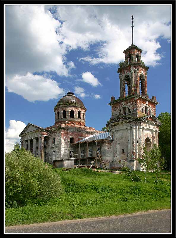 Белое. Церковь Николая Чудотворца. фасады