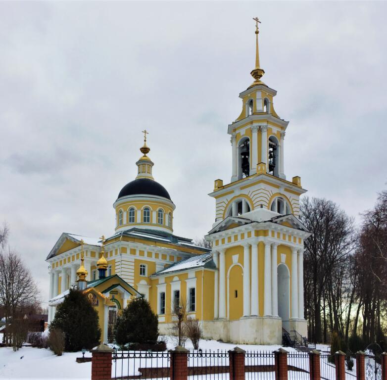 Церковь Николая Чудотворца, Белое (Кимрский район и г. Кимры, Тверская область). фасады, Вид с северо-запада