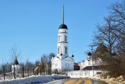 Тихоновский Преображенский женский монастырь. Церковь Преображения Господня в колокольне, , Скит, урочище, Задонский район, Липецкая область