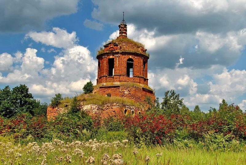 Семьянь. Церковь Корсунской иконы Божией Матери. фасады