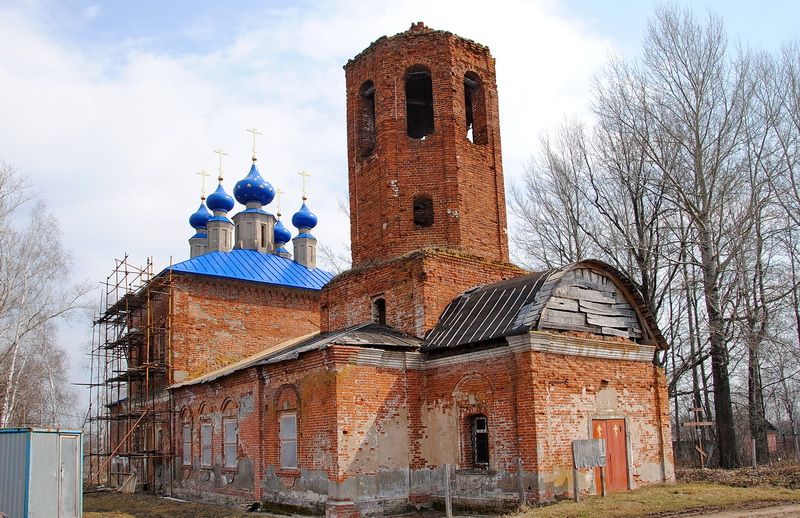 Церковь Рождества Пресвятой Богородицы, Хавки (Венёвский район, Тульская область). документальные фотографии, Вид с северо-запада