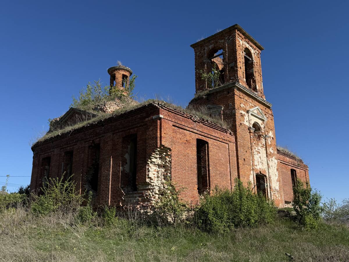 Церковь Бориса и Глеба, Поречье (Дубенский район, Тульская область). фасады, Вид с северо-запада