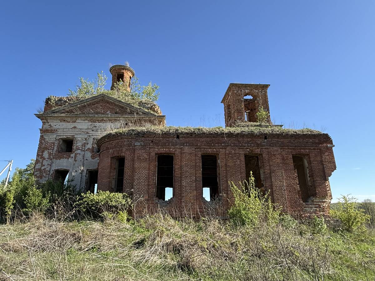 Церковь Бориса и Глеба, Поречье (Дубенский район, Тульская область). фасады, Вид с севера