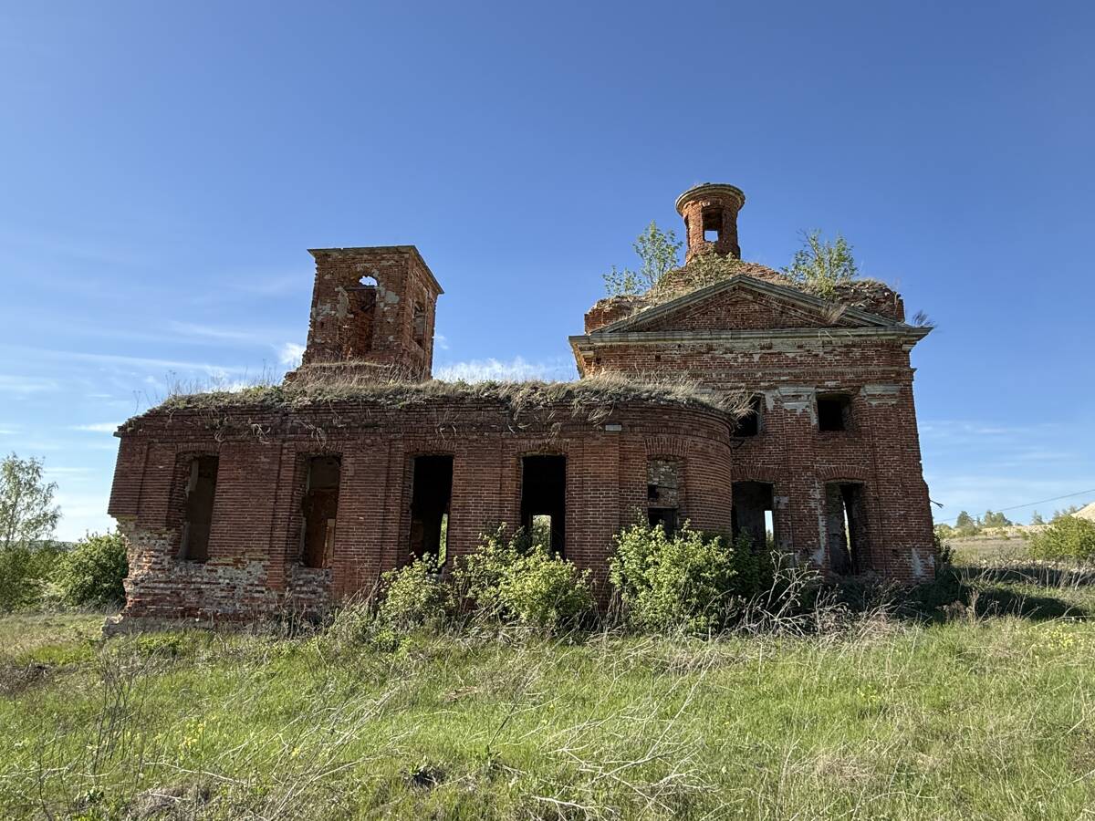 Церковь Бориса и Глеба, Поречье (Дубенский район, Тульская область). фасады, Вид с юга