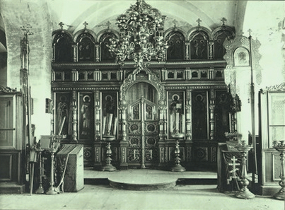 Церковь Иоанна Златоуста, Тула (Тула, город, Тульская область). архивная фотография, Иконостас/ Фото 1925 г.