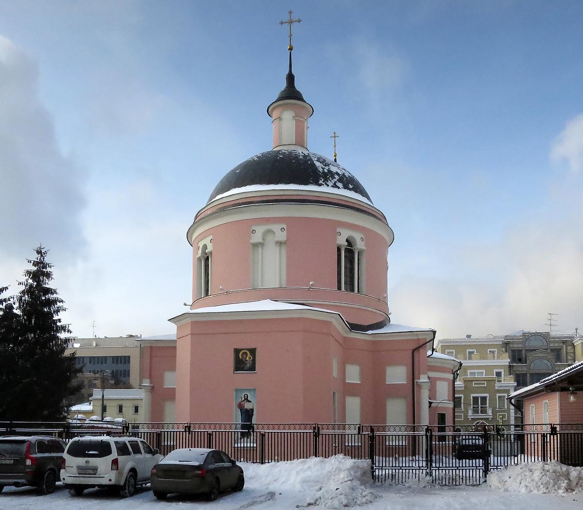 фасады. Церковь Иверской иконы Божией Матери (Георгия Победоносца) на Всполье, Замоскворечье (Центральный административный округ (ЦАО), г. Москва)