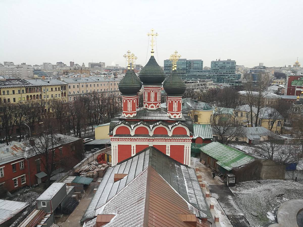 архитектурные детали. Высоко-Петровский монастырь. Собор Боголюбской иконы Божией Матери, Тверской (Центральный административный округ (ЦАО), г. Москва)