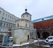 Высокопетровский монастырь. Церковь Пахомия Великого (Петра и Павла), , Москва, Центральный административный округ (ЦАО), г. Москва