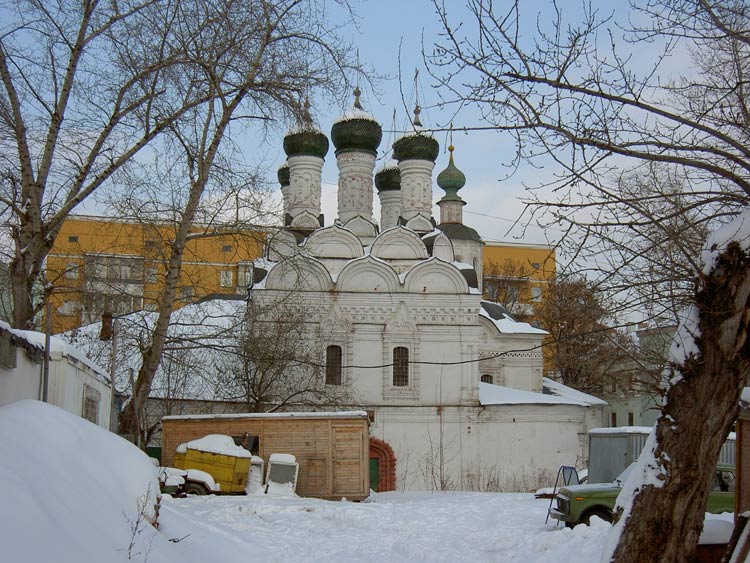 Церковь Михаила и Феодора Черниговских под Бором, Замоскворечье (Центральный административный округ (ЦАО), г. Москва). фасады, 		      