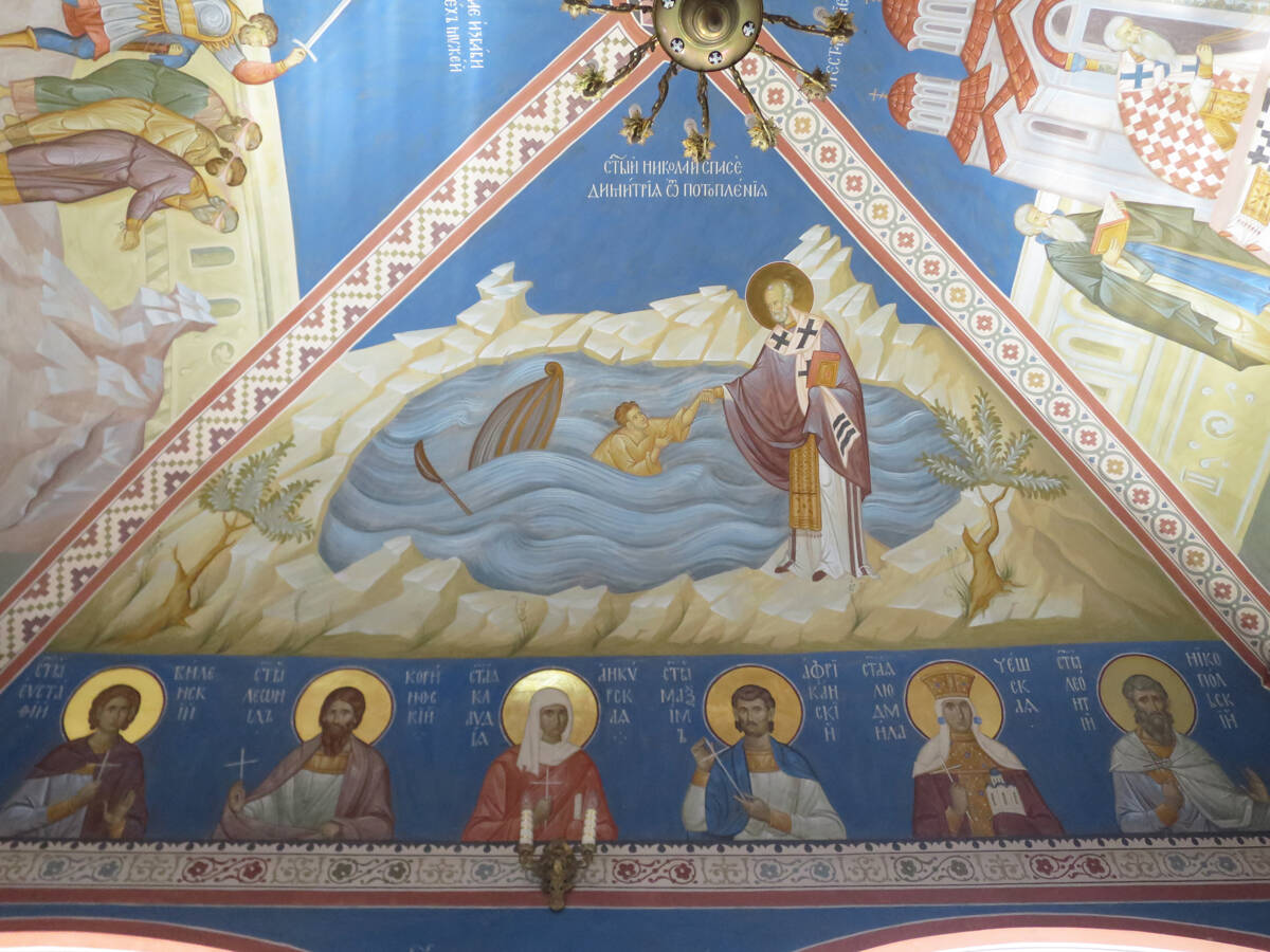 Церковь Усекновения главы Иоанна Предтечи под Бором, Замоскворечье (Центральный административный округ (ЦАО), г. Москва). интерьер и убранство
