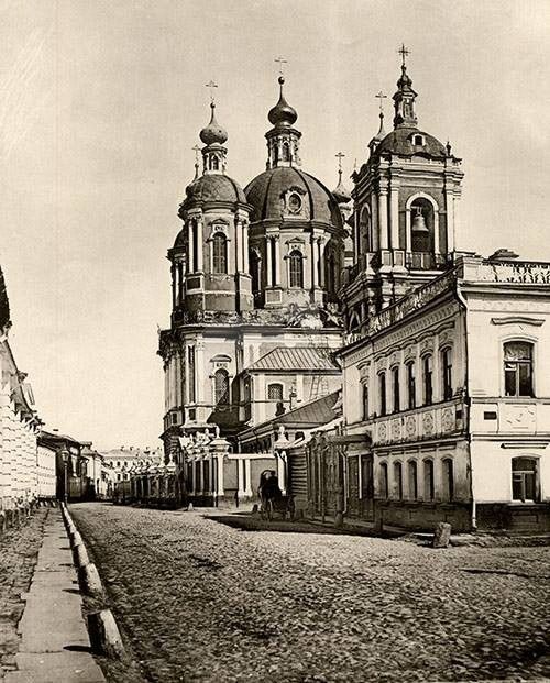 Замоскворечье. Церковь Климента, папы Римского. архивная фотография, Фотография с видом церкви, выполненная в 1900-е годы.