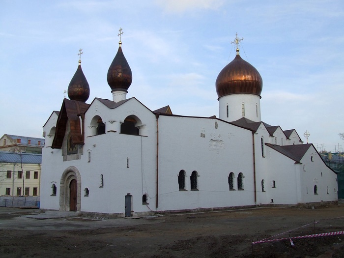 Якиманка. Марфо-Мариинская обитель милосердия. Собор Покрова Пресвятой Богородицы. общий вид в ландшафте, 		      