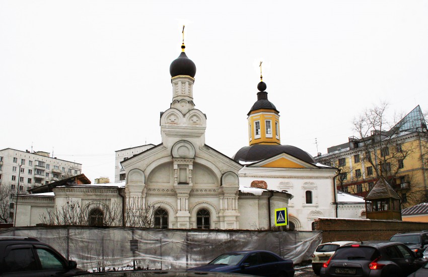 Церковь Николая Чудотворца в Дербеневе, Красносельский (Центральный административный округ (ЦАО), г. Москва). общий вид в ландшафте