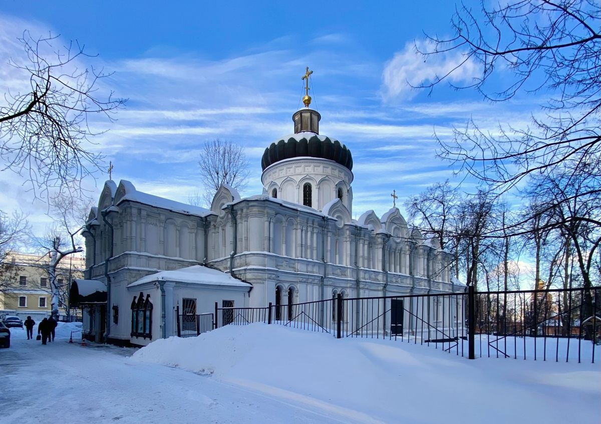 Ново-Алексеевский женский монастырь. Церковь Алексия, человека Божия в Красном селе, Красносельский (Центральный административный округ (ЦАО), г. Москва). фасады, Вид с юго-запада