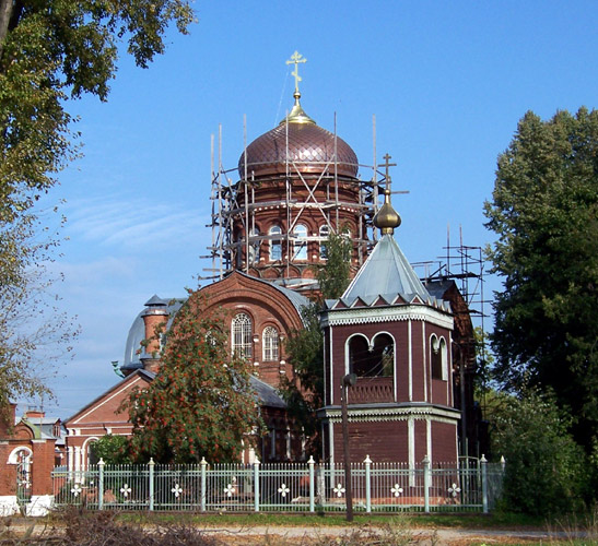 Павловский Посад. Церковь Вознесения Господня на Городке. документальные фотографии, вид с юго-запада