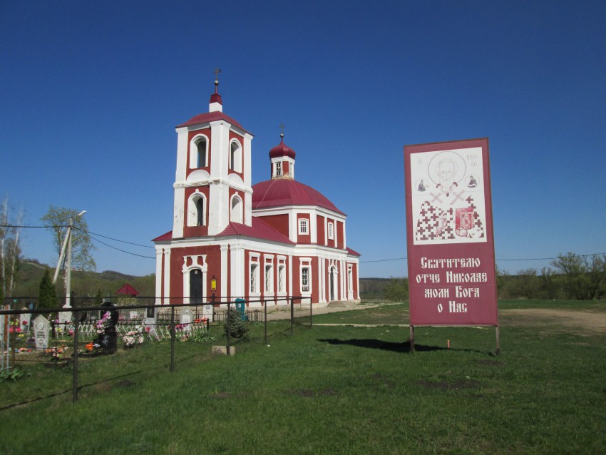 Церковь Николая Чудотворца, Каменка (Задонский район, Липецкая область). фасады