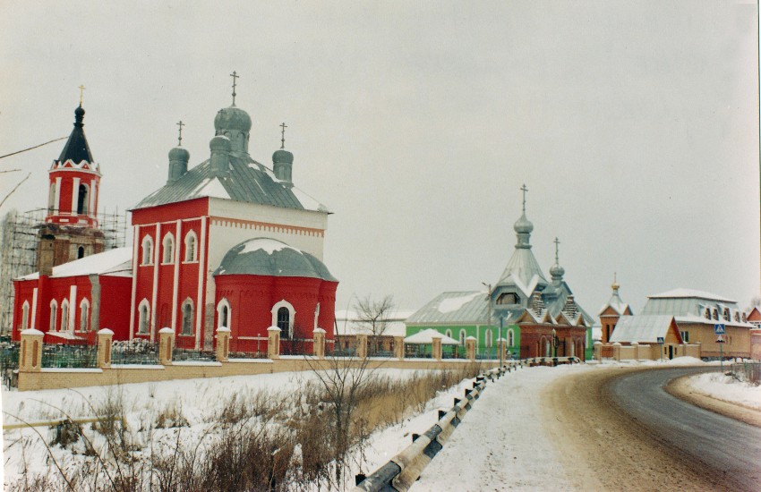 Церковь Казанской иконы Божией Матери, Бывалино (Павлово-Посадский городской округ и г. Электрогорск, Московская область). общий вид в ландшафте