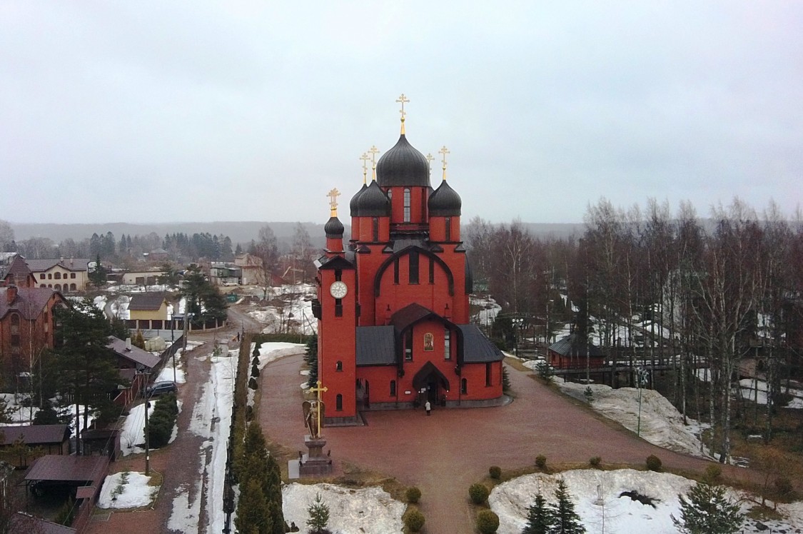 Собор Михаила Архангела, Токсово (Всеволожский район, Ленинградская область). общий вид в ландшафте