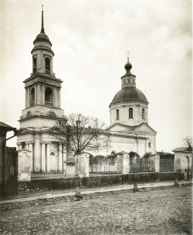 Замоскворечье. Церковь Спаса Преображения на Болвановке. архивная фотография, Альбом Найденова