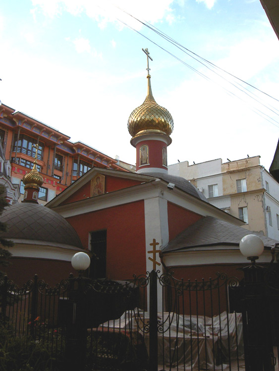 Арбат. Церковь Воскресения Словущего (апостола Филиппа) близ Арбатской площади. фасады, 		      