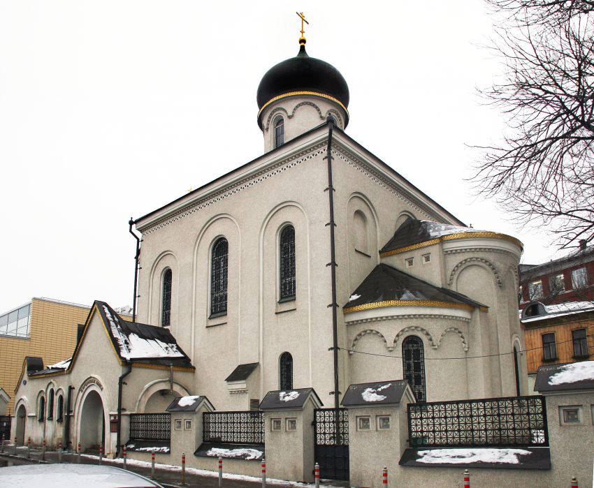 Старообрядческая церковь Покрова Пресвятой Богородицы Остоженской общины, Хамовники (Центральный административный округ (ЦАО), г. Москва). фасады