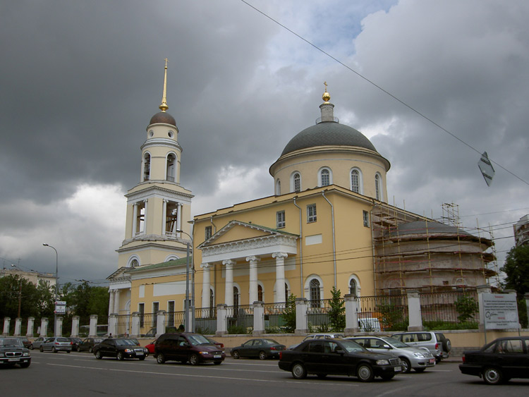 Пресненский. Церковь Вознесения Господня в Сторожах, у Никитских ворот. общий вид в ландшафте