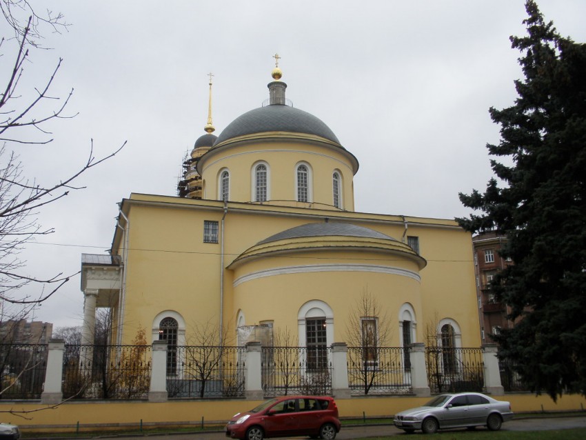 Пресненский. Церковь Вознесения Господня в Сторожах, у Никитских ворот. фасады, Вид  с  востока