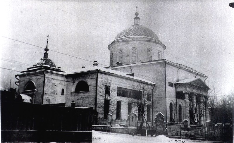 Пресненский. Церковь Вознесения Господня в Сторожах, у Никитских ворот. архивная фотография, Фото с сайта http://sontucio.livejournal.com/330376.html