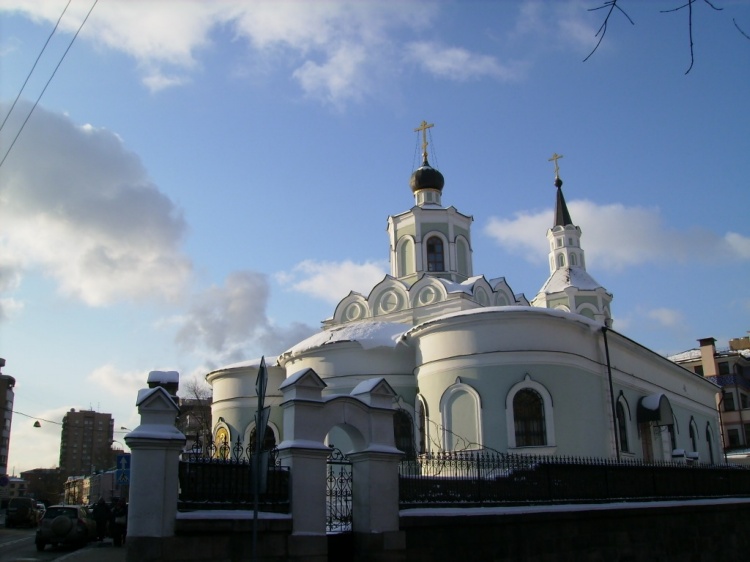 Церковь Воздвижения Креста Господня на Чистом Вражке, Хамовники (Центральный административный округ (ЦАО), г. Москва). фасады