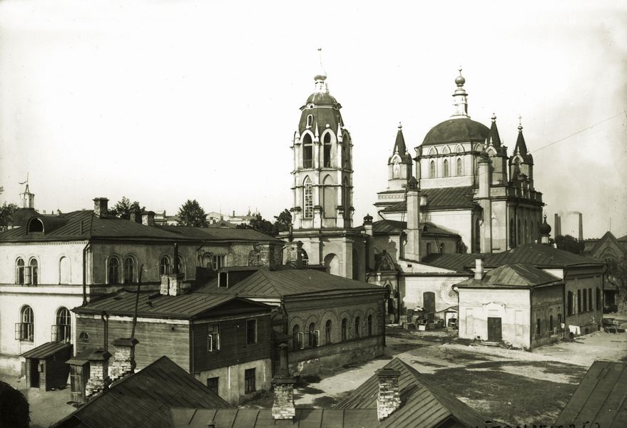 Хамовники. Зачатьевский монастырь. архивная фотография, Фото монастыря в 1890-х гг.