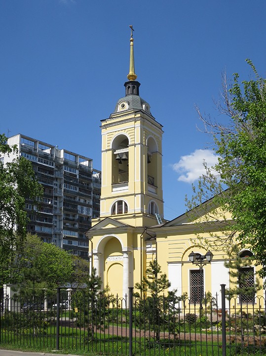 Церковь Успения Пресвятой Богородицы в Казачьей слободе, Якиманка (Центральный административный округ (ЦАО), г. Москва). фасады, Колокольня церкви Успения Пресвятой Богородицы в Казачьей слободе.