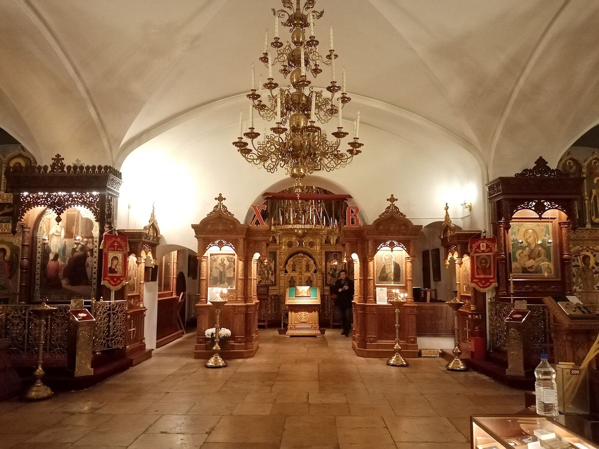 Церковь Власия в Старой Конюшенной слободе, Хамовники (Центральный административный округ (ЦАО), г. Москва). интерьер и убранство, Общий вид трапезной 