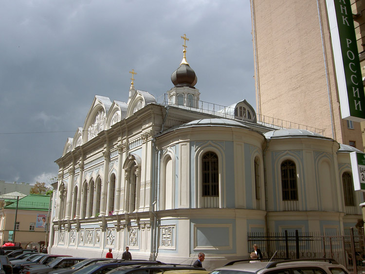 Тверской. Церковь Успения Пресвятой Богородицы на Успенском Вражке. фасады