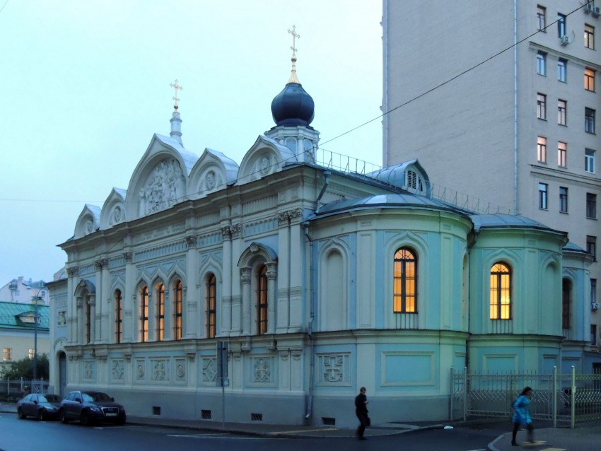 Церковь Успения Пресвятой Богородицы на Успенском Вражке, Тверской (Центральный административный округ (ЦАО), г. Москва). фасады