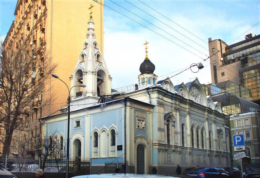 Церковь Успения Пресвятой Богородицы на Успенском Вражке, Тверской (Центральный административный округ (ЦАО), г. Москва). фасады