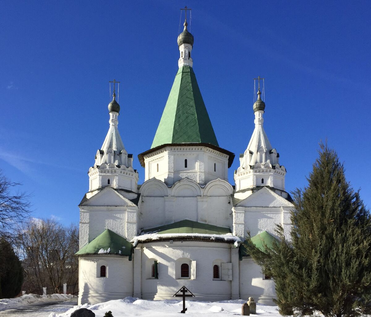 Церковь Троицы Живоначальной в Троицком-Голенищеве, Раменки (Западный административный округ (ЗАО), г. Москва). фасады, Восточный фасад