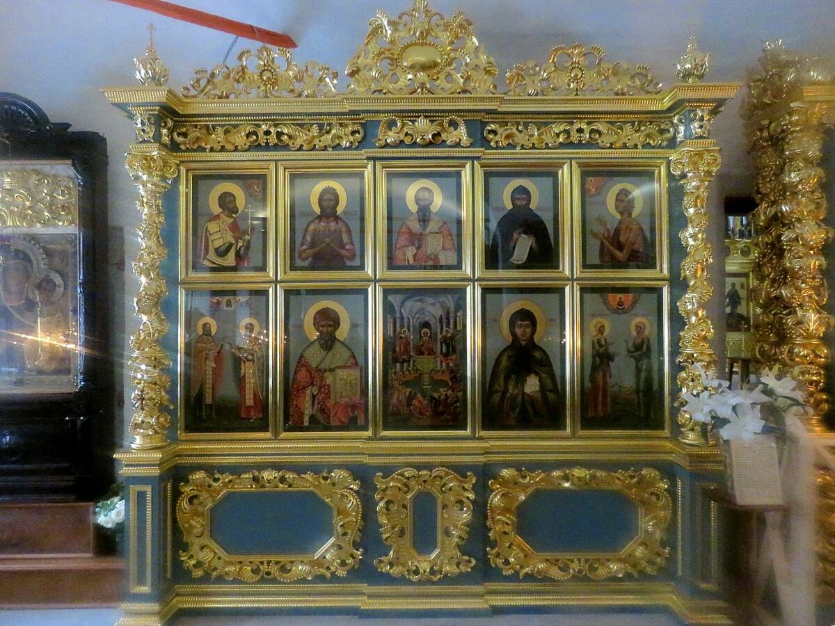 Новодевичий монастырь. Церковь Амвросия Медиоланского, Хамовники (Центральный административный округ (ЦАО), г. Москва). интерьер и убранство, Иконостас северного придела